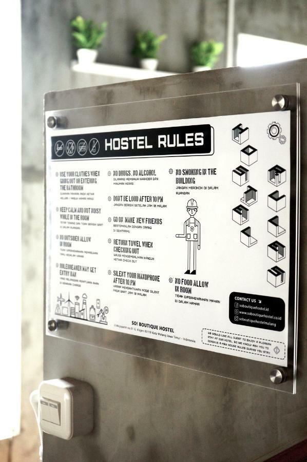 So! Boutique Hostel Malang Eksteriør bilde